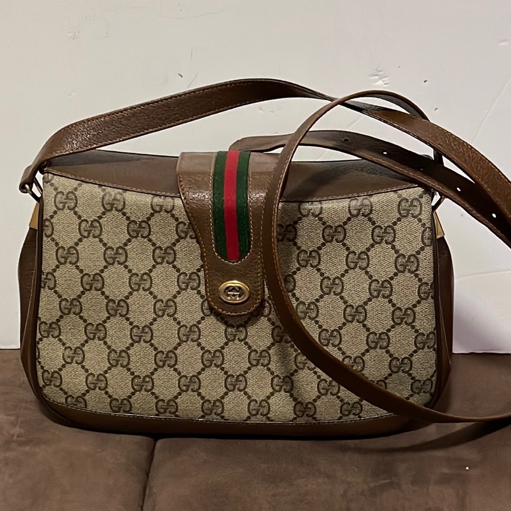 Gucci Shoulder Bag  Browns PVC - Picture 12 of 12